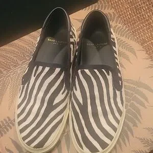 Saint Laurent | Shoes | Saint Laurent Mens Pony Hair Slip On  display picture 1
